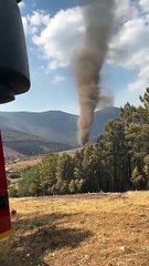 'Diabo da poeira' avistado após incêndio em Unhais da Serra. E há vídeo