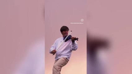 Madonna di Campiglio, il violino elettrico di Andrea Casta tra le Dolomiti