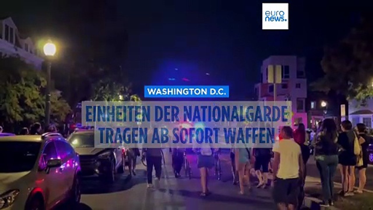 Washington D.C.: Einheiten der Nationalgarde tragen ab sofort Waffen