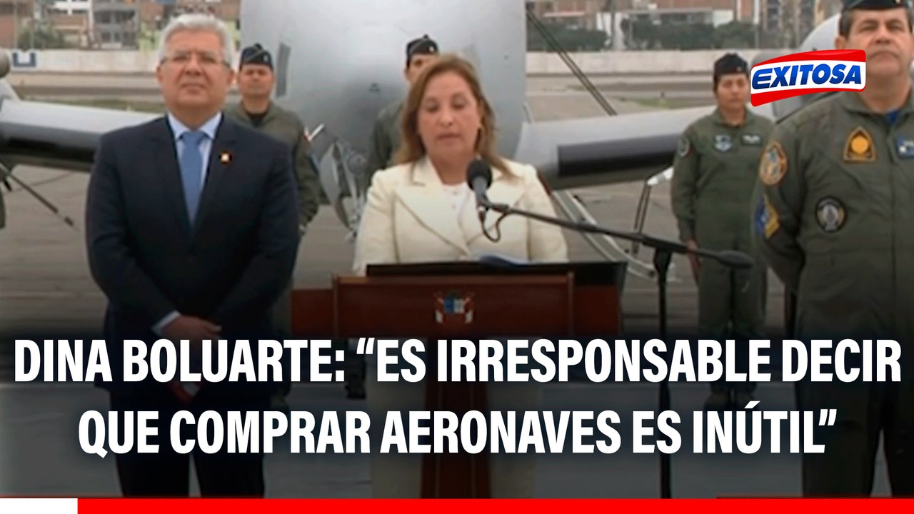 Dina Boluarte: "Es irresponsable cuando algunas voces perversas señalan que las compras de aeronaves son inútiles"