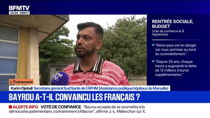 Vote de confiance du 8 septembre: "Le Premier ministre nous prépare à du sang et des larmes", estime le secrétaire général Sud Santé de l'APHM