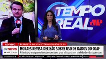 Alexandre de Moraes revisa decisão sobre provas do Coaf | TEMPO REAL