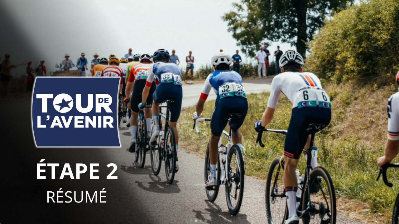 Cyclisme - Tour de l'Avenir 2025 - Le résumé de la 2e étape... Elliot Rowe vainqueur, Maxime Decomble en Jaune