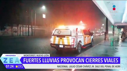 Las fuertes lluvias provocan severas afectaciones en Monterrey e Hidalgo
