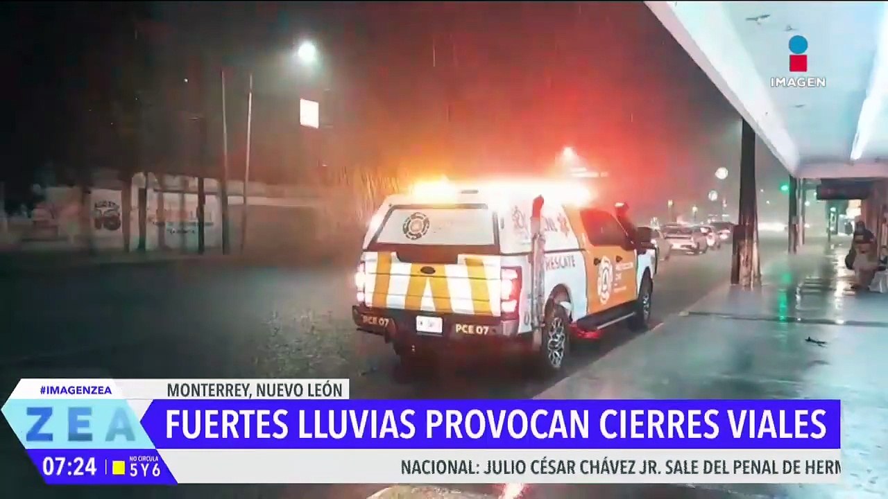 Las fuertes lluvias provocan severas afectaciones en Monterrey e Hidalgo