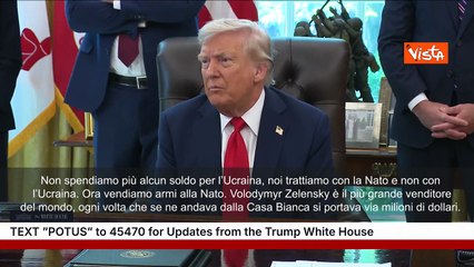 Trump: Non do più un soldo a Kiev, ora trattiamo con la Nato