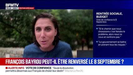 Vote de confiance du 8 septembre: "On a l'impression que l'état obèse est à table et qu'il demande des sacrifices au Français", lance Laure Lavalette, députée RN