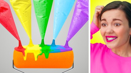 Who Draws Better Rainbow Pop It - Takes The Prize  || Fun Color Drawing Challenge By 123go! School