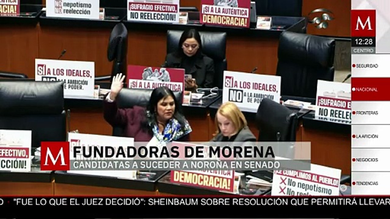 Morena elige a sus fundadoras como favoritas para reemplazar a Noroña en el Senado