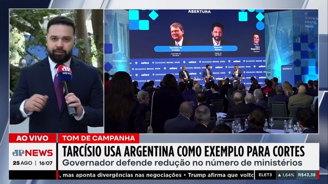 REFORMA ADMINISTRATIVA / EMENDAS PIX / TARCÍSIO CITA JK E DEFENDE '40 ANOS EM' | 3 EM 1 - 25/08/2025