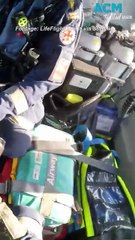 Teenager rescued after fall from Queensland waterfall