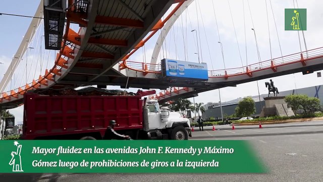 Mayor fluidez en las avenidas John F. Kennedy y Máximo Gómez luego de prohibiciones de giros a la izquierda.