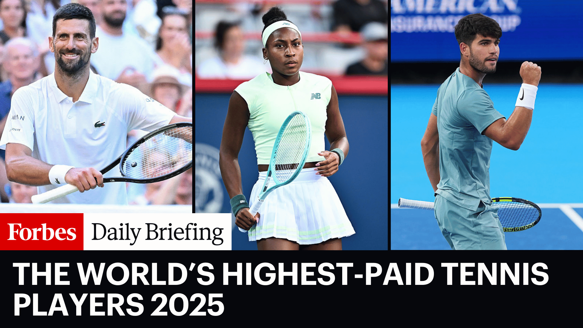 The Top-Earning Tennis Players in the World for 2025