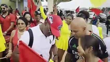 Trinidad's TKR Cricketers Welcome Fans at Piarco Airport 🏏
