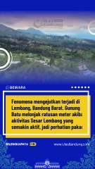Fenomena Langka Gunung Batu di Bandung Barat Naik Ratusan Meter