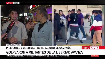 Habló en A24 el chico golpeado en Junín