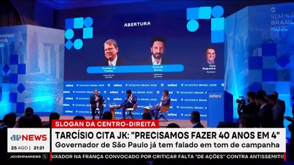Tarcísio cita JK: “Precisamos fazer 40 anos em 4”; Dora Kramer e Vilela analisam