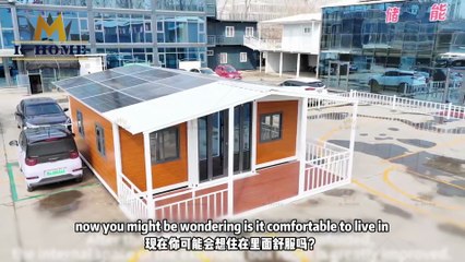 expandable container house with solar panels #containerhouse
