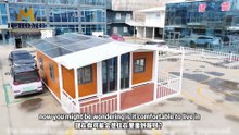 expandable container house with solar panels #containerhouse