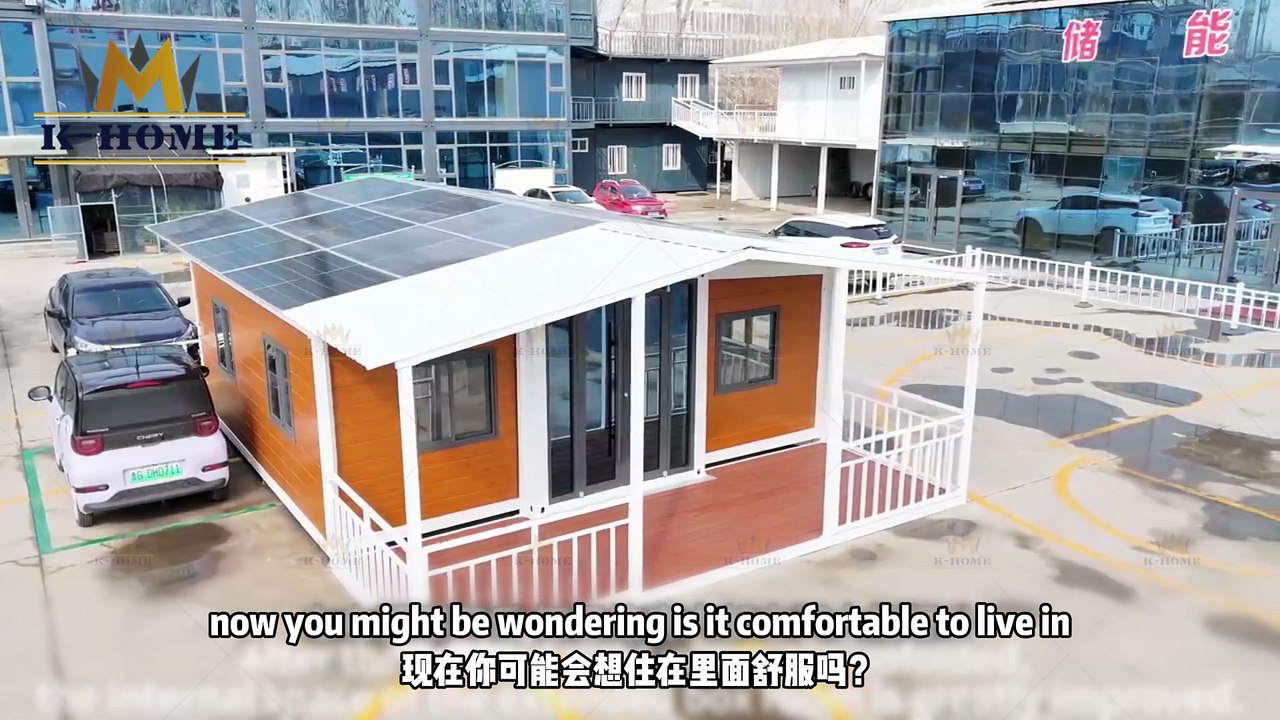 expandable container house with solar panels #containerhouse