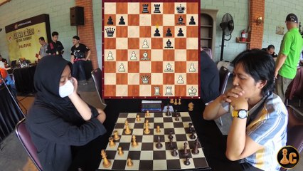 GM Medina Warda Aulia vs Asep Danis, Super Chess National