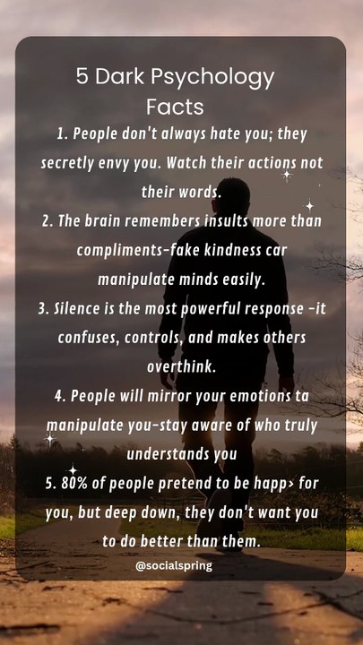 5 Dark Psychology Facts