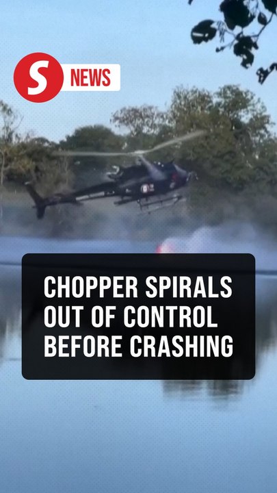 Firefighting helicopter crashes into pond while collecting water in France