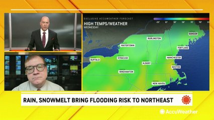 Rain, snowmelt bring flooding to Northeast