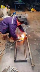 Welding rake teeth process