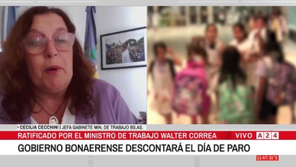 🤚 GOBIERNO BONAERENSE DESCONTARÁ EL DÍA DE PARO DOCENTE