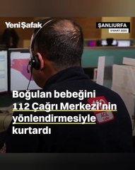 Şanlıurfa’da annesi emzirirken boğulma tehlikesi geçiren 30 günlük bebek, 112 Acil Çağrı