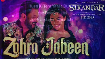 Zohra Jabeen - Song Teaser | Sikandar | Salman Khan, Rashmika Mandanna | Pritam