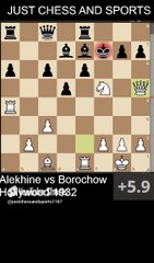 Alexander Alekhine beats Borochow with the ladder checkmate