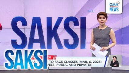 Class suspensions dahil sa heat index (Mar. 6, 2025) | Saksi