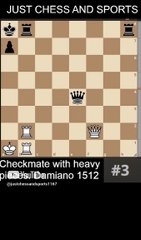 Ladder checkmate. Damiano 1512
