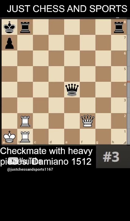 Ladder checkmate. Damiano 1512
