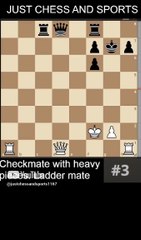 Heavy pieces checkmate. Ladder checkmate