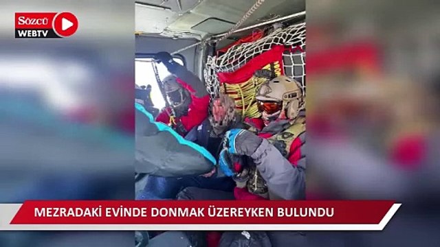 15 gündür ulaşılamıyordu, mezradaki evinde donmak üzereyken bulundu / Ek görüntü eklendi