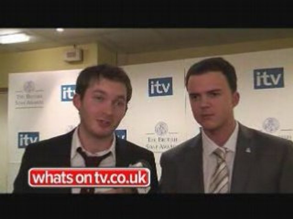 Hollyoaks' Max and OB collect 2008 duo Soap Award