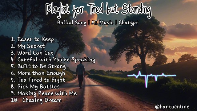 Playlist for Tired but Standing | Ballad Song | AI Music | Chatgpt | English Song