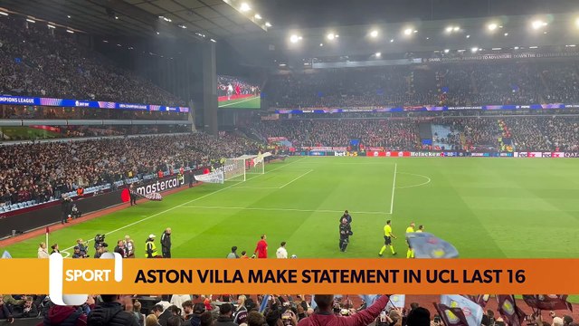 Aston Villa boost chances of UEFA Champions League quarterfinal after first leg dominance in Belgium