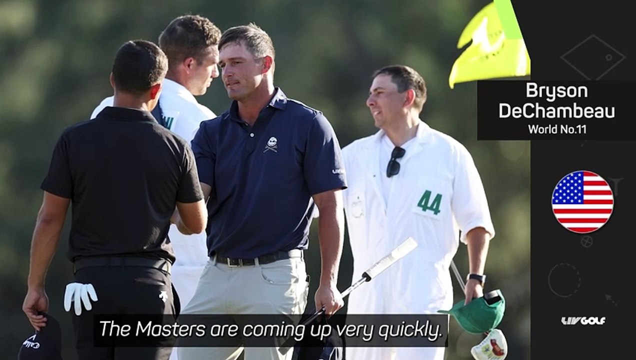 Dechambeau 'ready' to win first Masters title