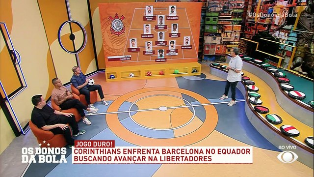 Debate Donos: Qual o Corinthians ideal para encarar o Barcelona-EQU, pela Libertadores?