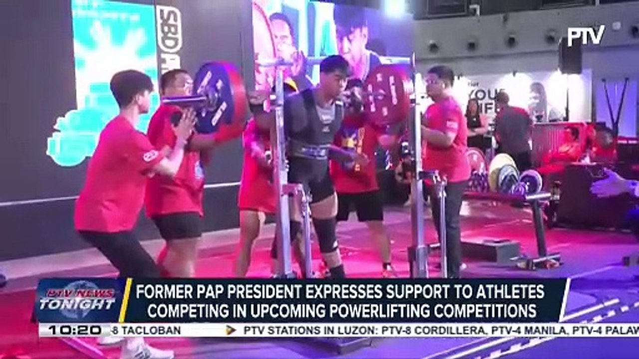 Former PAP president expresses support for athletes competing in upcoming powerlifting competitions