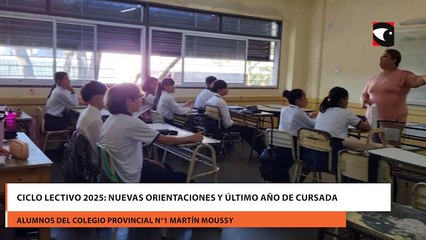 Ciclo lectivo 2025 nuevas orientaciones y último año de cursada