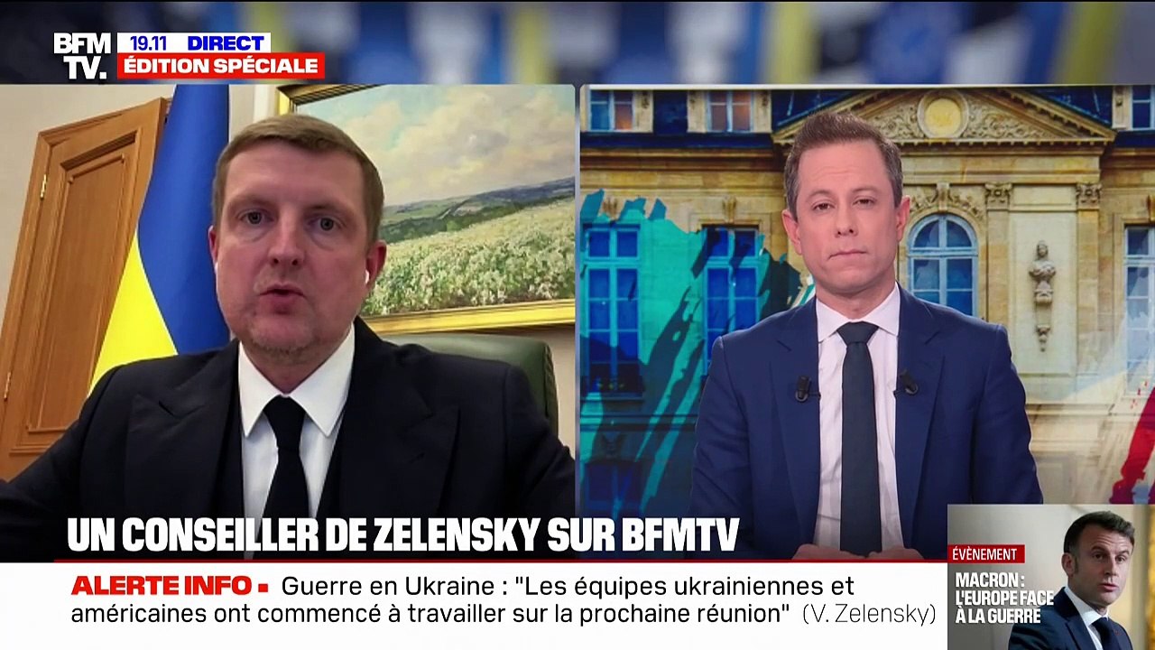 Ukraine: "Le président Macron est le leader qui peut mener derrière lui l'Europe", affirme Ihor Brusylo, chef adjoint du cabinet de Volodymyr Zelensky