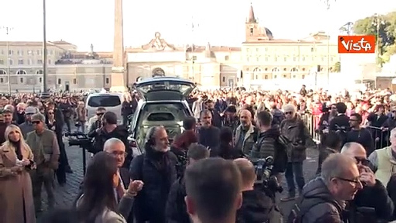 Le esequie di Eleonora Giorgi nella Chiesa degli Artisti a Roma