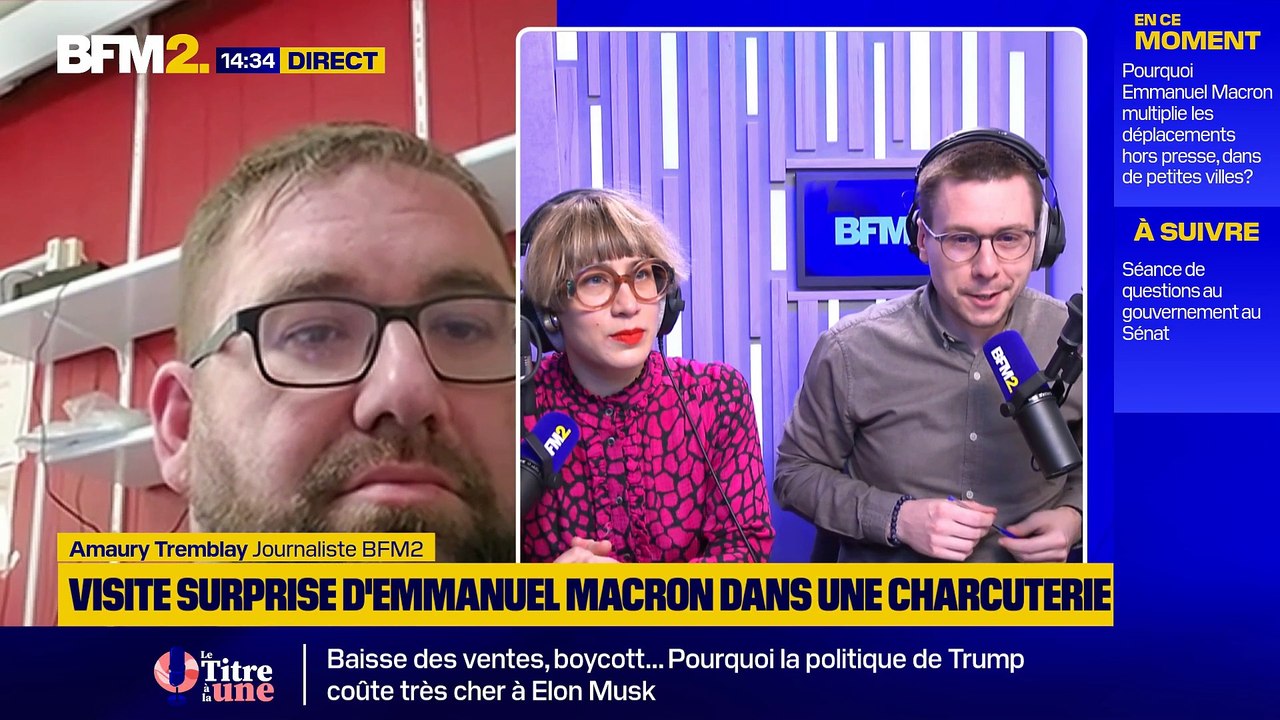 Visite surprise d'Emmanuel Macron à Augy: coup de communication ?