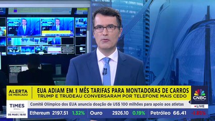 EUA adiam em 1 mês tarifas para montadoras de carros; mercados reagem