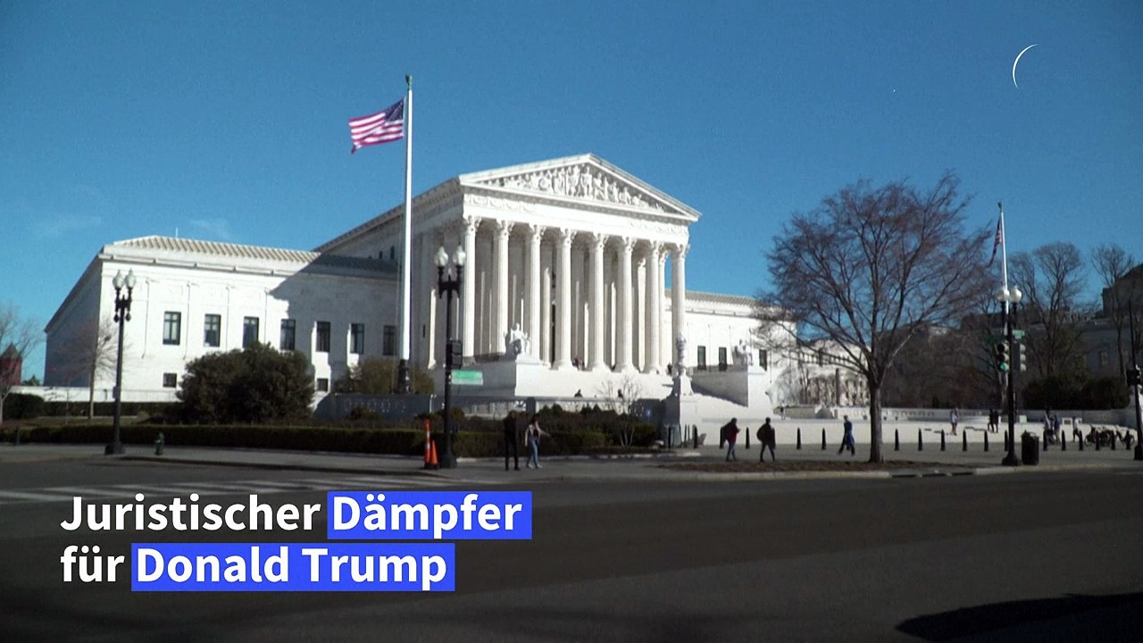 USA: Dämpfer für Trump vor dem Supreme Court